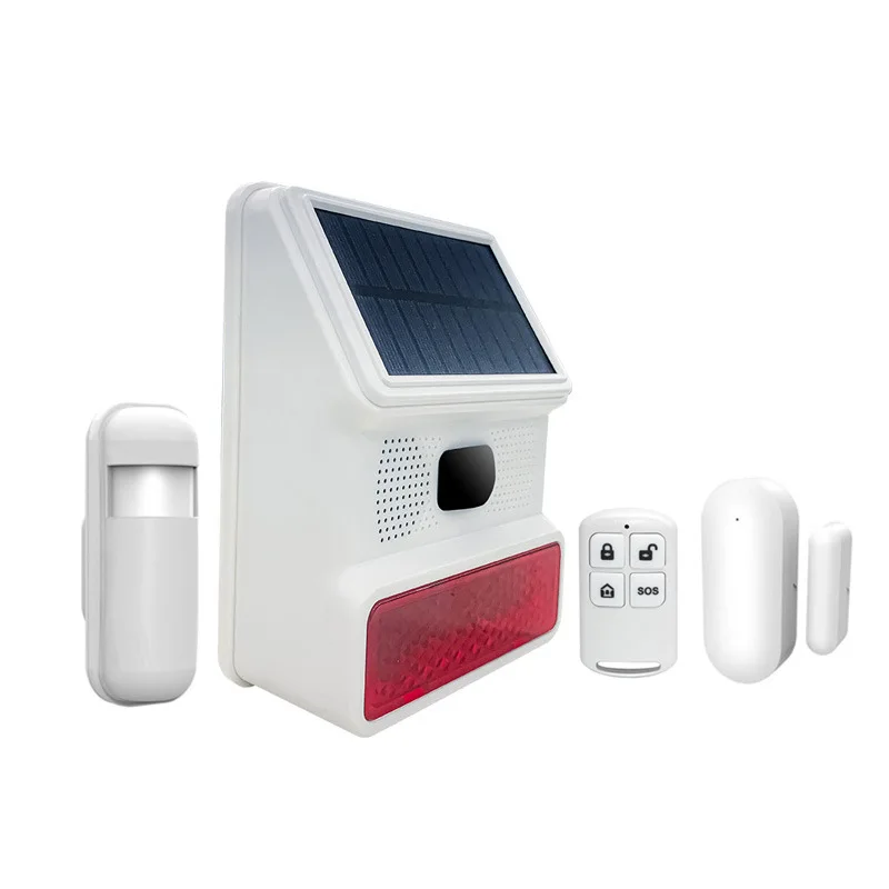 433MHZ Draadloze Solar Speaker Sirene Outdoor 100Db Sirene Super Alarm Hoorn Beveiliging Alarmsirene