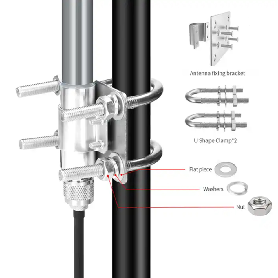 Hign Gain-antena de fibra de vidrio para exteriores, accesorio de 868mhz, 915mhz, Wifi, Uhf, Omni Lora, banda dual, Lorawan
