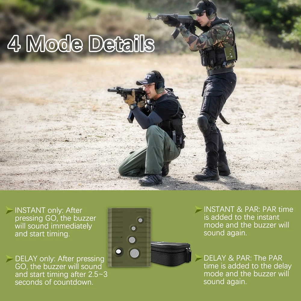 HOCAZOR Shot Timers IPSC Competition Shooting pro Timer For Steel Challenge Competition Timer Air-soft Training With LCD display