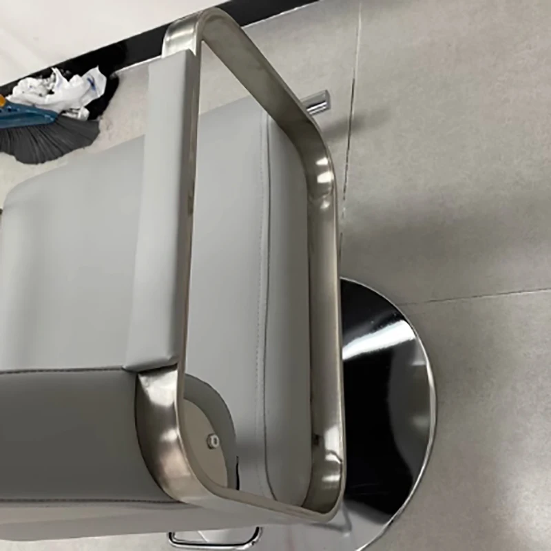 Silla De peluquero De lujo, silla De peluquero con diseño giratorio dorado personalizado, muebles De salón De belleza