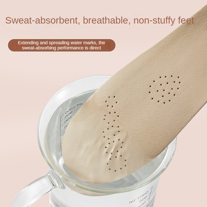 Cowhide Insoles Leather Latex Sports Insole Shoes for Shoes Arch Support Shoe Pads Shock Absorbing Shoe Sole Inserts