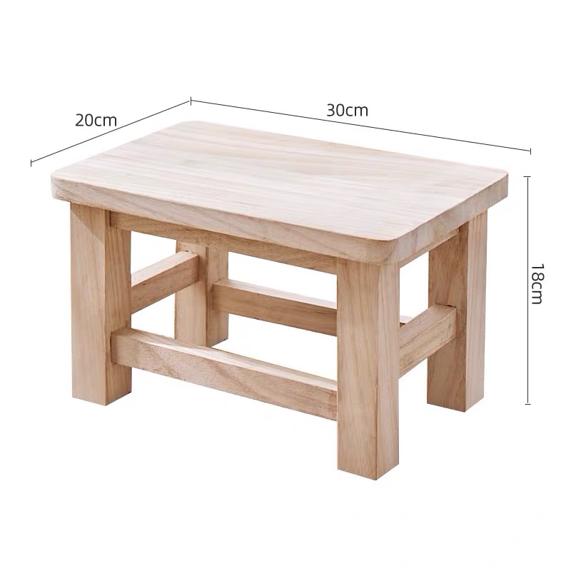Modern Minimalism Solid Wood Small Stool Household Adult Living Room Shoe Changing Stools Children's Small Bench Muebles
