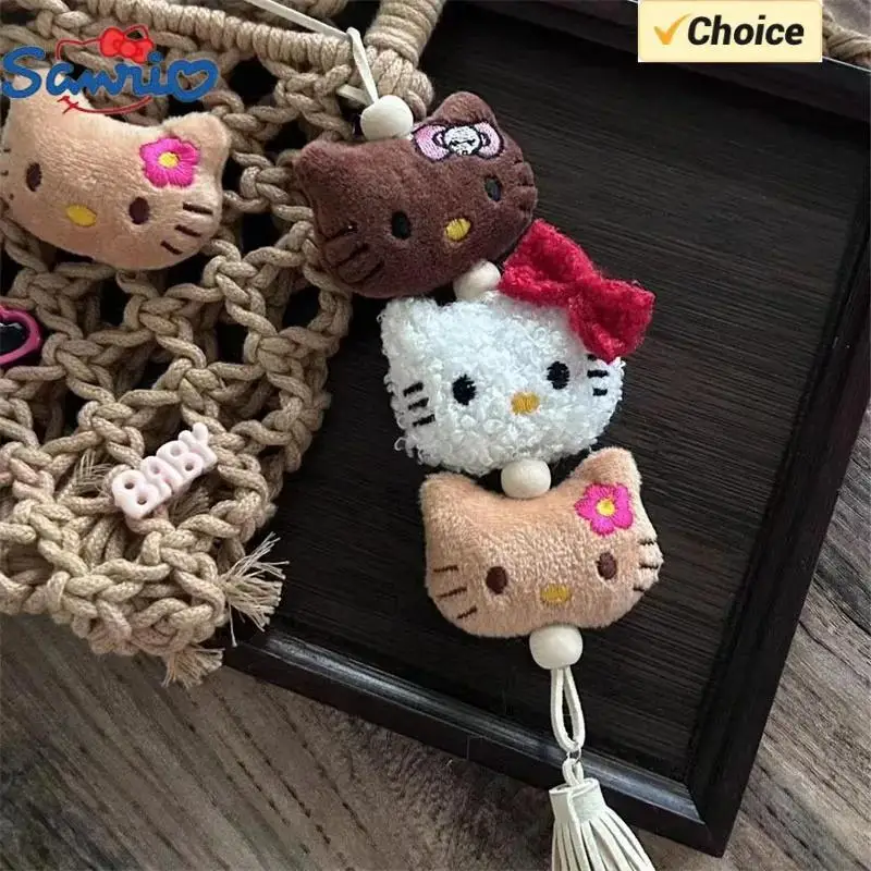 Sanrio Hello Kitty llavero Kawaii niños colgante llavero lindo bolso de mujer llaveros de coche regalos de cumpleaños para niñas