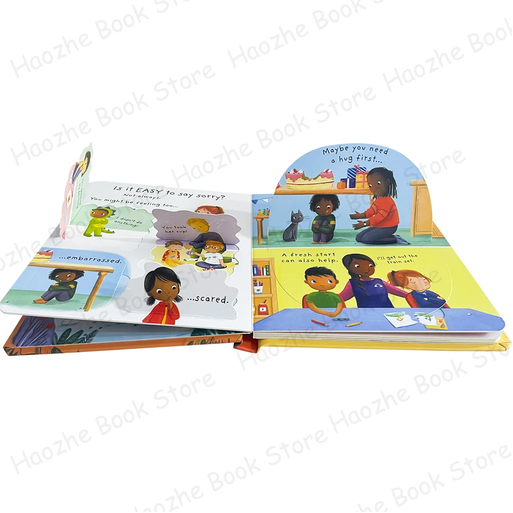 Very First Questions and Answers: Why should I say sorry? Usborne Lift the flap Children's Activity English Book Montessori