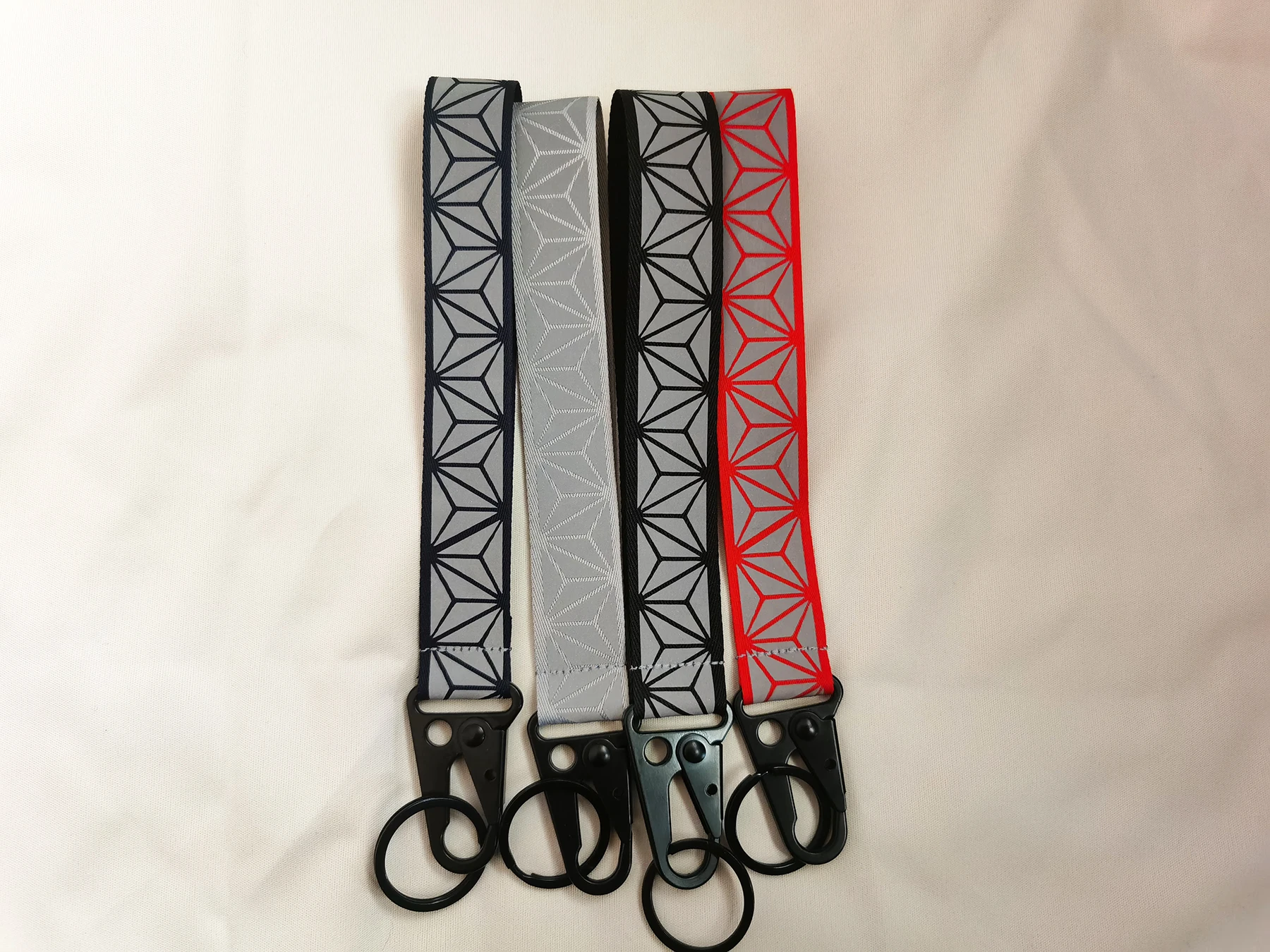 Xe Ô Tô Phản Quang Móc Khóa Cao Tầm Nhìn Webbing Chất Liệu Xanh Huỳnh Quang Cho Túi Mặt Dây Chuyền Phụ Kiện 2.5cmX18cm