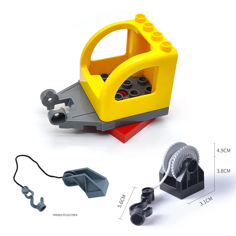 City Train Track Sets Assembly Railway Accessories Bricks Children Interactive Toys Big Size Building Blocks Compatible DuploED