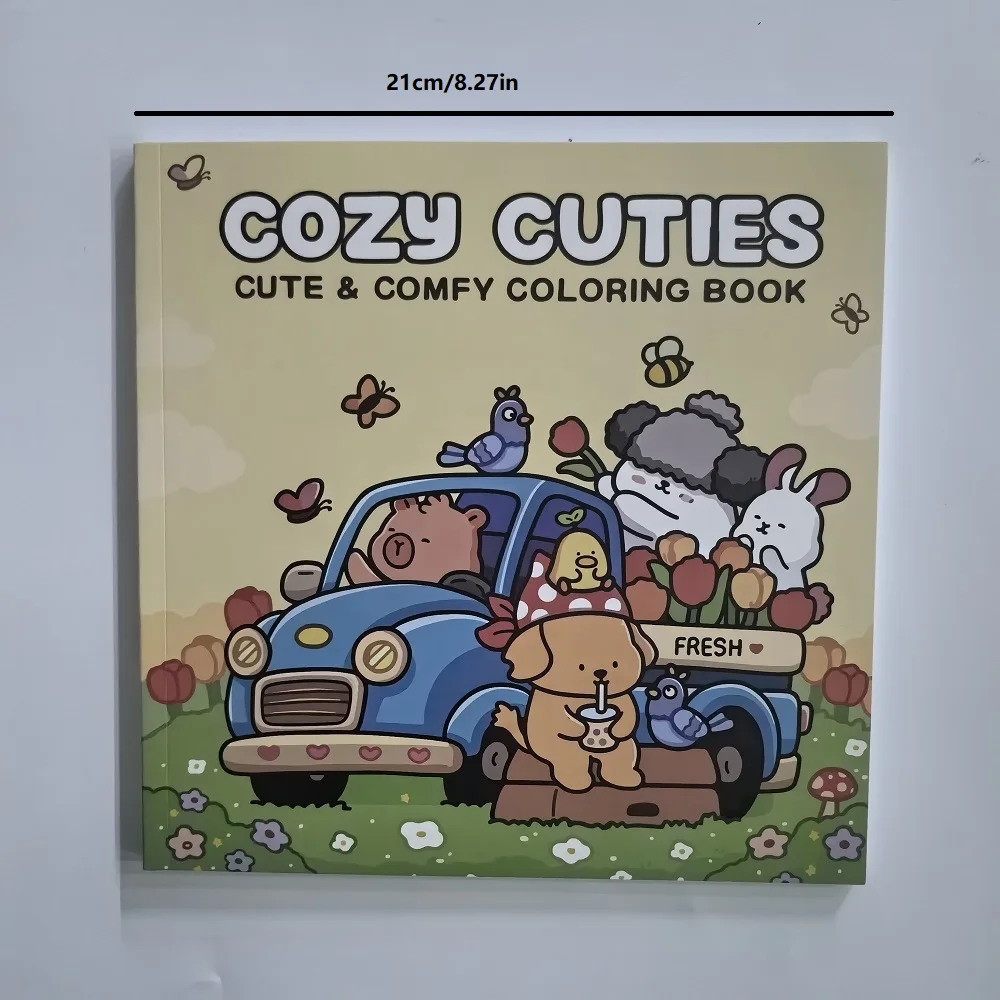 Libro da colorare Cuties accogliente per adulti Modelli carini e audace, bomboniere per feste di compleanno regalo antistress, divertente libro da disegno fai-da-te