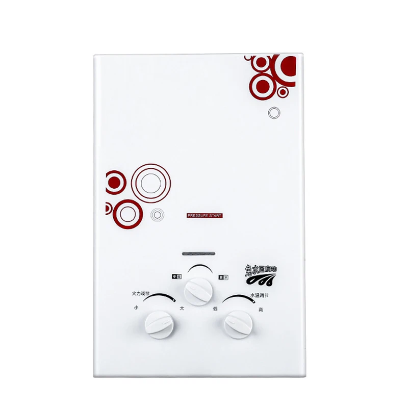 หม้อต้มน้ำสแตนเลส LPG 7L LGP เครื่องทำน้ำอุ่นสำเร็จรูปใหม่ล่าสุด CE flue Type 100% คุณภาพสูง