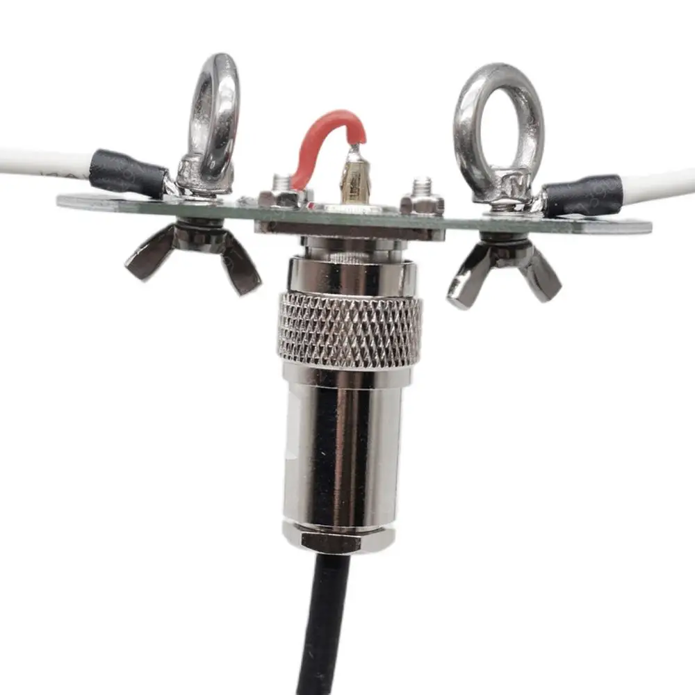 Antenna di trasmissione Radio a onde corte GP positivo V invertito V dipolo Mini AT-DP scheda adattatore linea lunga alimentazione finale per Antenna Set