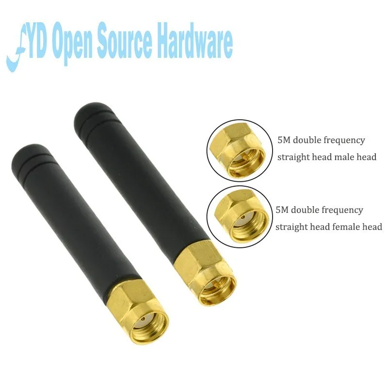 WiFi Antenna 2.4GHz/5GHz/5.8GHz Dual Band Dbi RPSMA/SMA Connector Rubber Aeria For Mini PCI Card USB Adapter Network Router