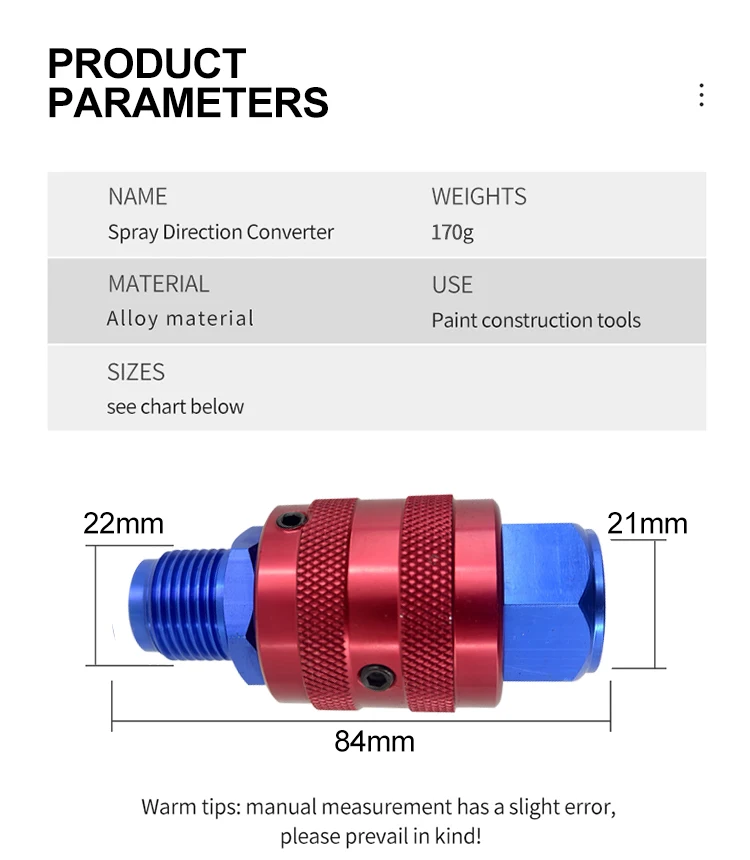 High-pressure airless paint sprayer rotating movable joint 360-degree rotating spray paint accessories