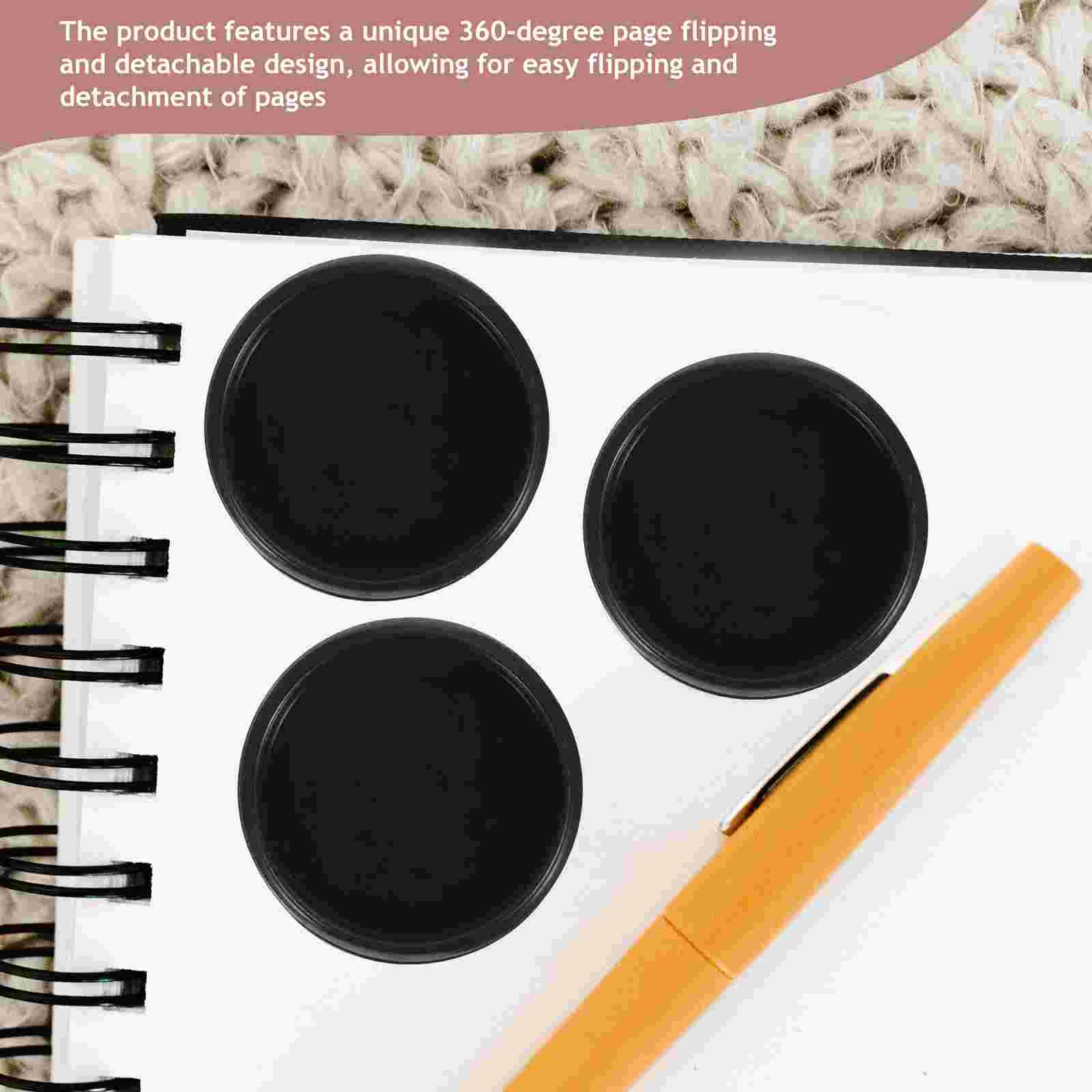 55 Pcs Loose-leaf Button The Notebook Binding Disc Discs DIY Binder Buckles Small Discbound Plastic Supplies Tiny Planner Rings