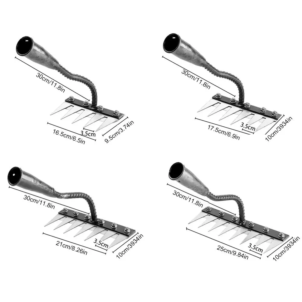 5/6/7/8 Garden Hoe Weeding Tool Digging Wild Vegetables Weeding Loosening Soil Agricultural Farm Tools Menggang Rake