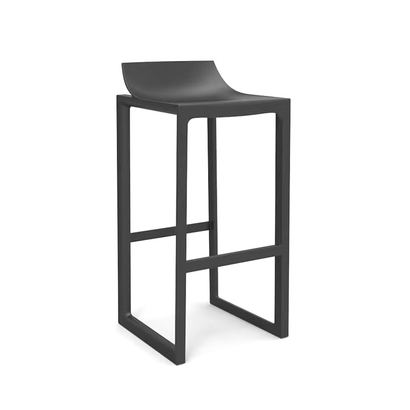 Taburetes de Bar negros de estilo italiano, taburetes de Bar altos de cocina modernos únicos comerciales, mesa resistente barata, Banqueta, muebles de alta gama