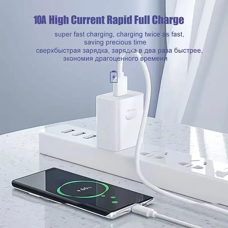 3PCS 6A 100W Tipo C Cavo di ricarica super veloce Cavo dati per Samsung Huawei Xiaomi Redmi Cavi USB C a ricarica rapida NNB