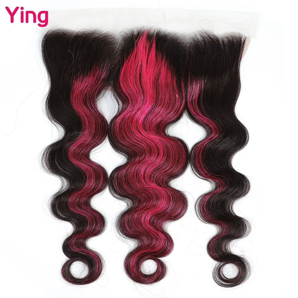 Destaque Pink Body Wave 3 Pacotes com fechamento 4x4 28 Pacotes de 30 Polegada com Frontal 100% Remy Hair Weave Bundle com fechamento