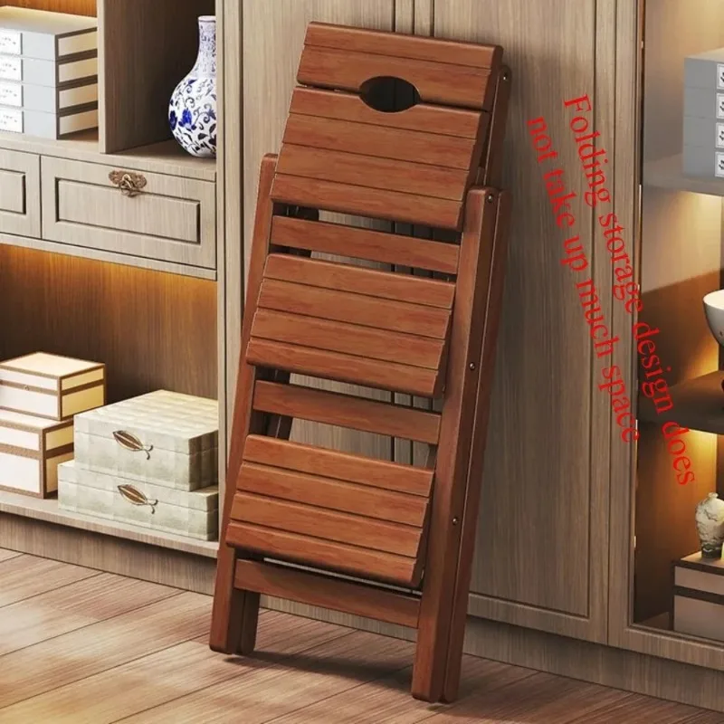 Sgabello con scala in legno massello Sgabello con scala pieghevole Panca per scale stabile e affidabile Sgabello con scala multifunzionale per interni ed esterni
