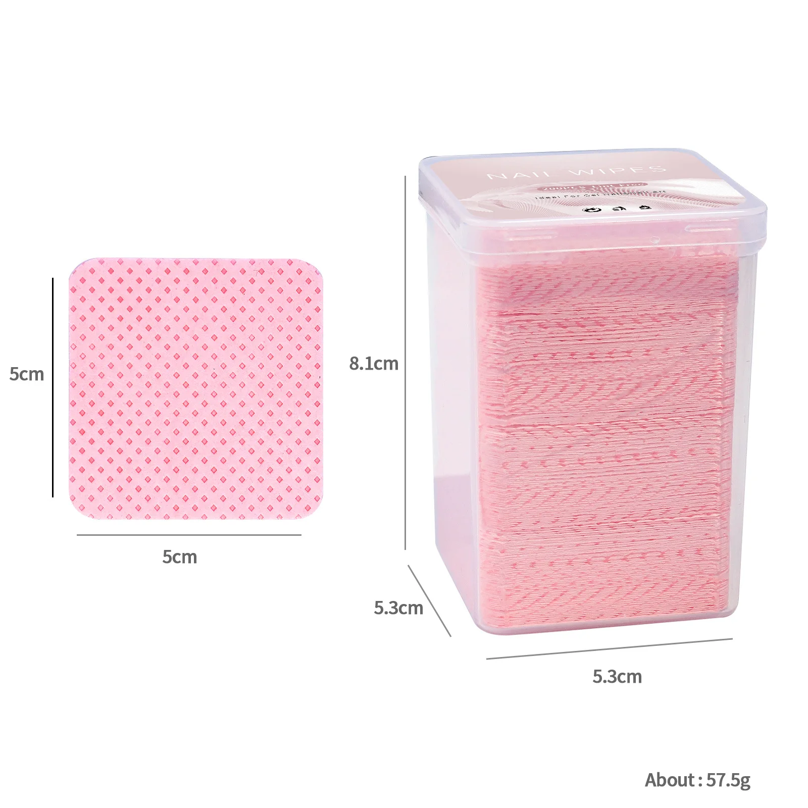 200 pçs/caixa removedor de esmalte sem fiapos gel rosa/roxo toalhetes adesivos lash cola limpeza almofada de algodão toalhetes de unhas ferramenta de maquiagem