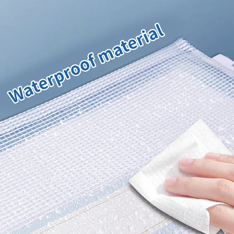 Sacos de malha com zíper a4/a5, sacos plásticos com zíper para organizar sacos de viagem transparentes à prova d'água, documentos de material de escritório, cor aleatória