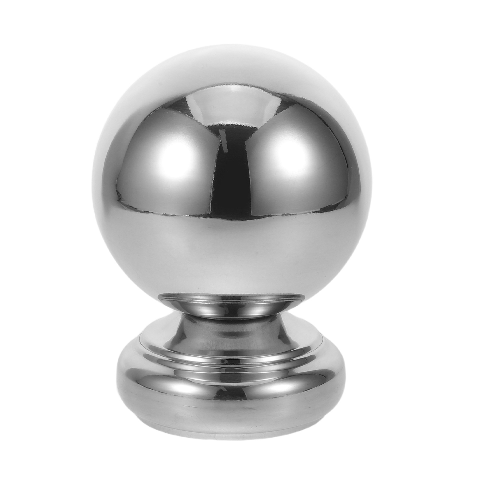 Tampas de extremidade de corrimão de aço inoxidável, tampas redondas de bola para trilhos de escada, acabamento liso resistente à corrosão