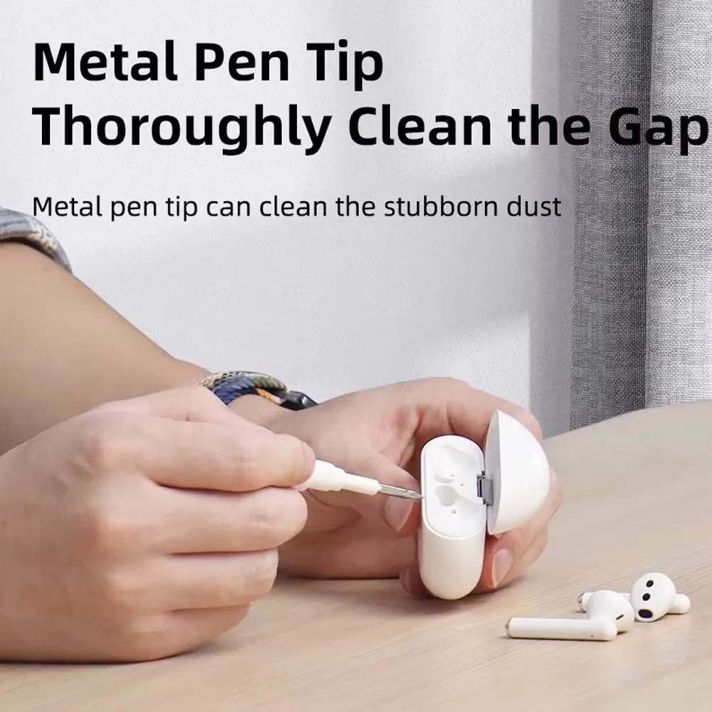 Kit de limpieza para Airpods Pro 1, 2, 3, bolígrafo de limpieza, cepillo, funda para auriculares Bluetooth, herramientas de limpieza para teclado y teléfono