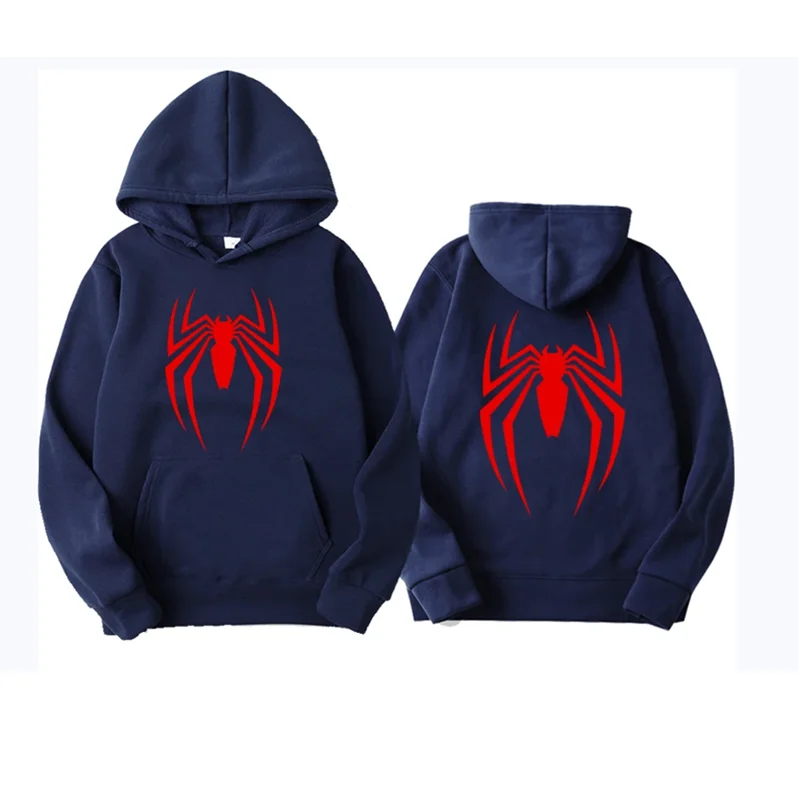 Sudadera con capucha de araña estampada a la moda para hombre, sudadera informal con capucha, sudadera para hombre, sudadera con capucha de araña superior