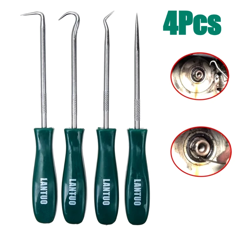 Juego de destornilladores con sello de aceite para coche, ganchos de selección para garaje, fontaneros generales, taller mecánico, herramientas para coche, 135mm, 4 Uds.