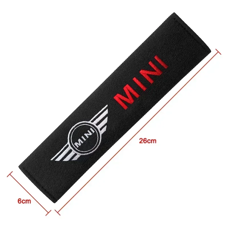 ฝาครอบเข็มขัดนิรภัยรถแผ่นรองไหล่ใช้สำหรับมินิคูเปอร์ R50 R52 R53 R55 R56 R60 R61 F54 F55 F56คลับแมน F60