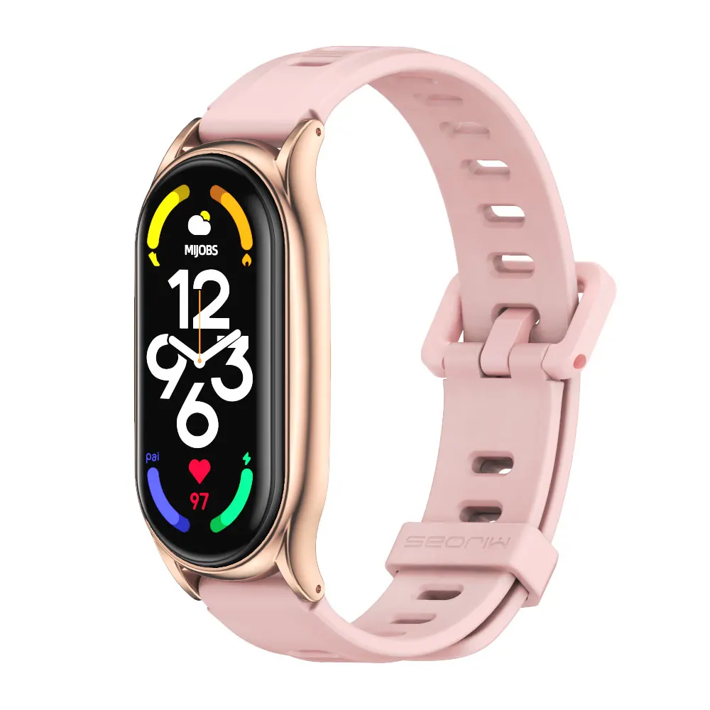 Dây Đeo Cho Mi Band 7 Dây Đeo Tay Mi Band 6 5 4 3 Dây Đai Cho Xiaomi Mi Band 4 vòng Tay Correa Miband 6 7 Nồi Cơm Điện Từ Pulseira