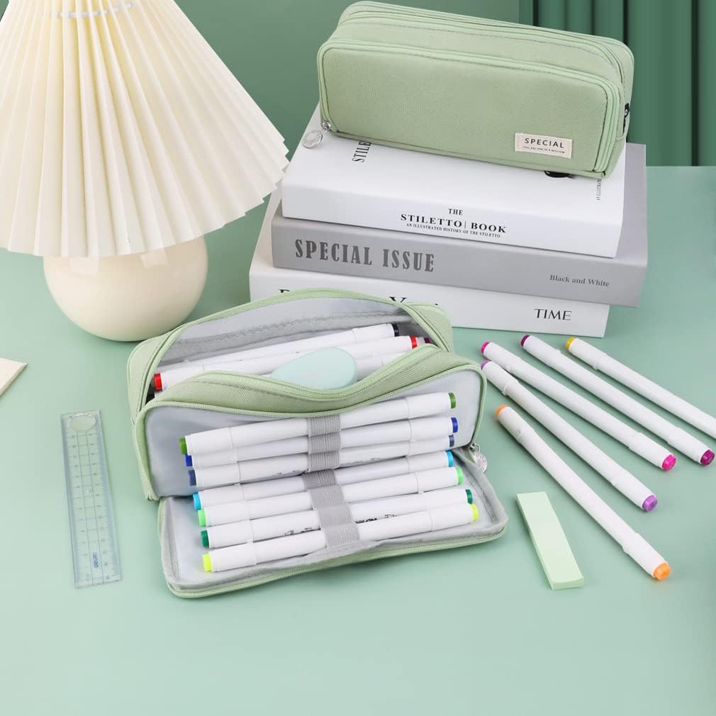 Kawaii Pencil Case Large Capacity Storage Bag Organizer Office Student Japanese Stationery  School Supplies