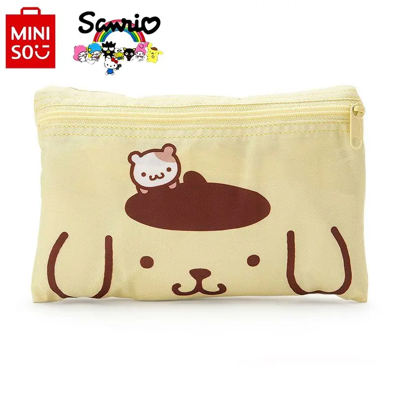 MiniSO Hello Kitty กระเป๋ากระเป๋าสะพายไหล่ผู้ชายผู้หญิง, กระเป๋าเดินทางเก็บของความจุขนาดใหญ่กระเป๋าเดินทางแฟชั่นแบรนด์หรู