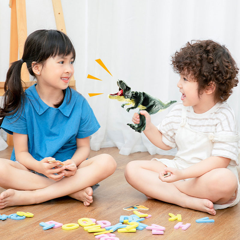 1 Stück 28 cm drückender Dinosaurier, Tyrannosaurus Rex-Spielzeug, Kopfschwingend, Beißen, Fury Tyrannosaurus Rex – lustiges Spielzeug, Geschenk für Männer und Frauen