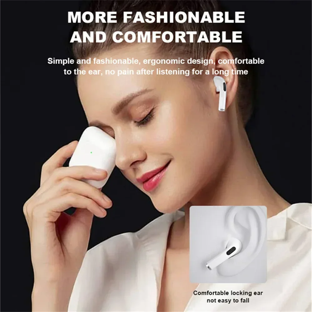 Air Pro4 Oryginalne bezprzewodowe słuchawki Bluetooth TWS Podwójne słuchawki douszne z mikrofonem Bardzo długi czas czuwania Słuchawki sportowe z basem