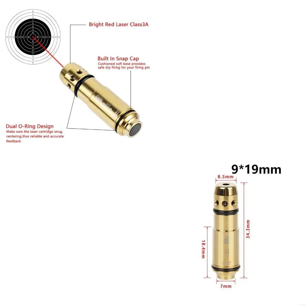 Training Cartridge Lasers Bore Sight Tactically Red Dot Lasers Training Cartridge Dry Lasers Trainer Cartridge