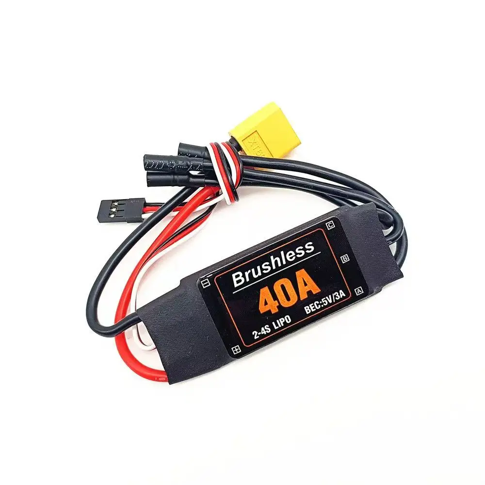 Brushless 40A ESC Speed Controller with 5V 3A UBEC for RC FPV Quadcopter Airplanes Helicopter F450 F550 S500 40A Motor XT60 FPV
