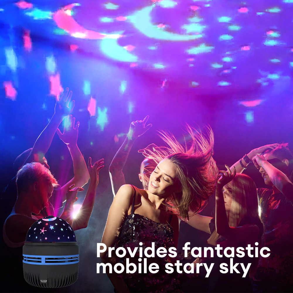 Stern Projektor Lampe USB angetrieben bunte rotierende magische Ball Licht Auto Atmosphäre Lampe Ktv Bar Disco DJ Party Bühnen licht