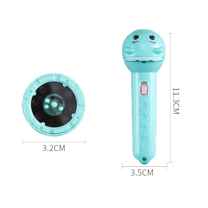 เด็กใหม่ของเล่นขนาดเล็กส่องสว่างไฟฉายโปรเจคเตอร์เด็ก Early Education การ์ตูนสนุกรูปแบบ Kaleidoscope วันหยุดของขวัญ