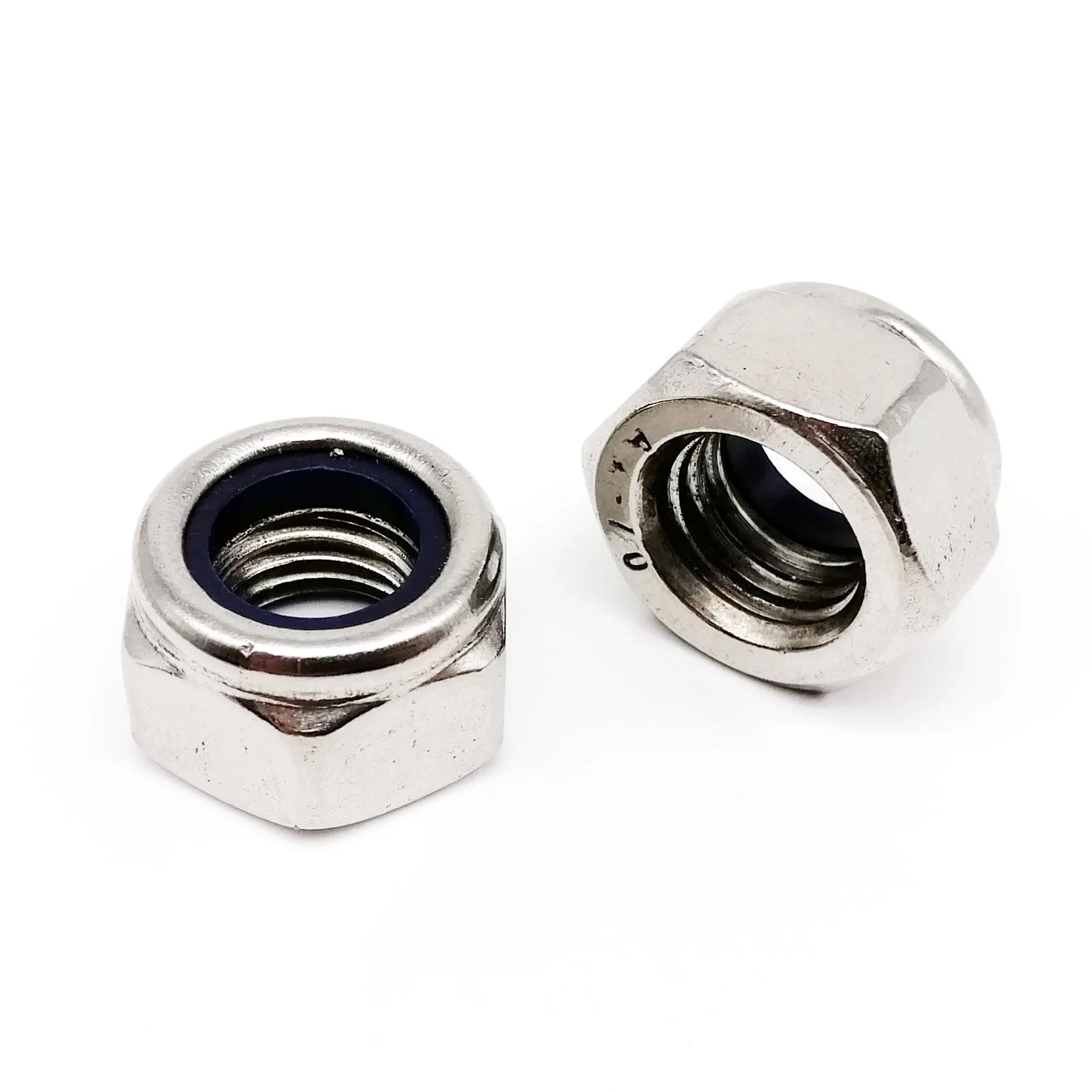 200 pz DIN985 Esagonale Inserto In Nylon Dado Autobloccante Nylock Kit Assortimento Dado Set M2 M2.5 M3 M4 M5 M6 M8 304 A2-70 In Acciaio Inox