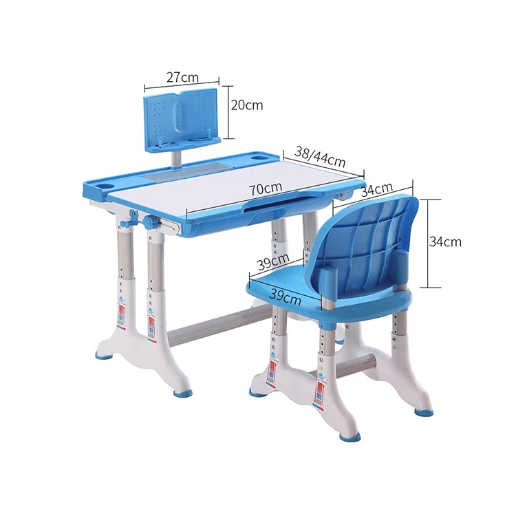Cartoon Folding Lifting Plastic Kids Reading Pencil Table and Chair for Children Table and Chair Set for Kids TablesChildren's d