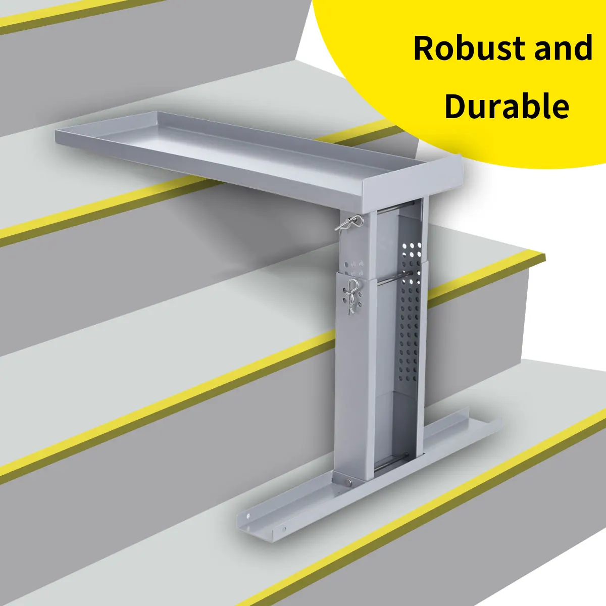 Ladder Support Stand Foldable Design Corrosion Resistance Non Slip Folding Ladder Extender For Indoor Outdoor 2 Foot Ladders