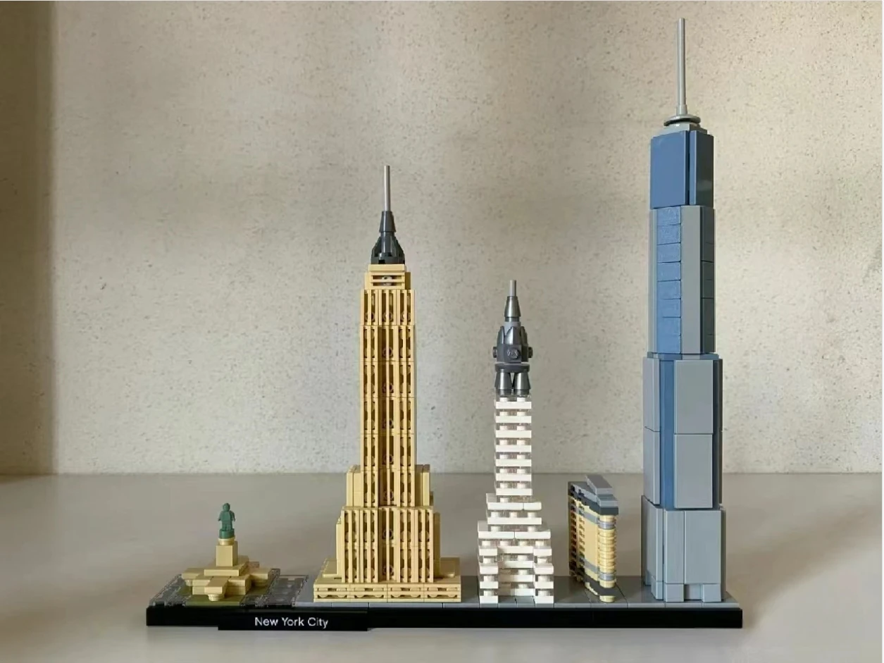 New York London Pairs Dubai Lanmark City Skyline Building Blocks 21052 21044  21028  21034 21032 21027 Construction Bricks Set