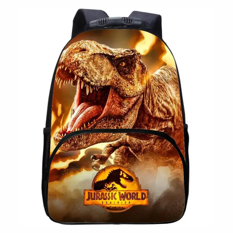 Mochila para estudiantes de primaria y secundaria Jurassic World Dinosaur, mochila de moda para hombres y mujeres