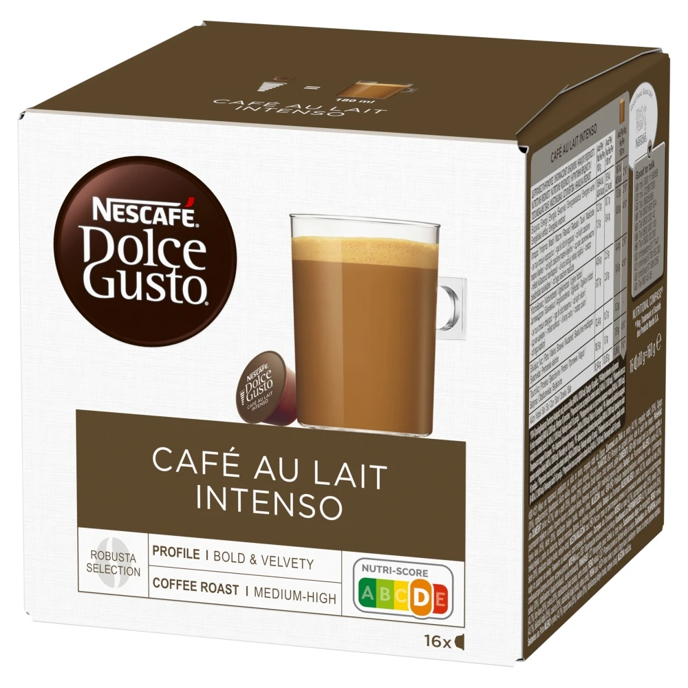 Kapsułki do ekspresu NESCAFE Dolce Gusto Cafe Au Lait Intenso 16 sztuk