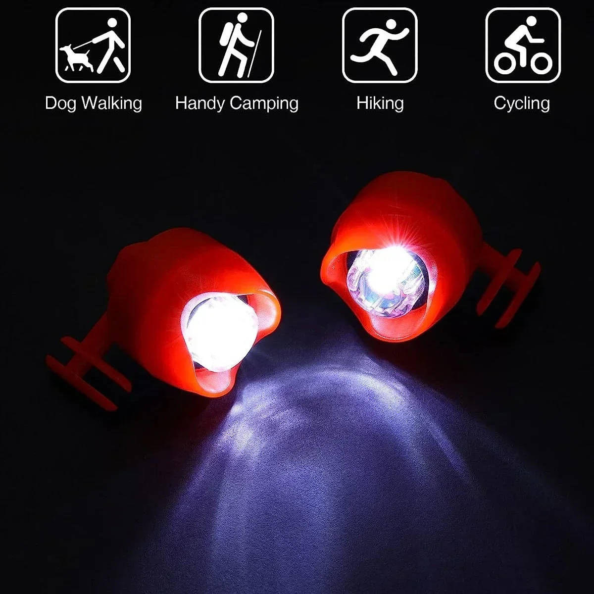 2 PC ไฟหน้าสําหรับ Croc ไฟขนาดเล็กโหมดรองเท้า Charms Clog รองเท้าแตะรองเท้าตกแต่ง Running Camping ตลกรองเท้าอุปกรณ์เสริม