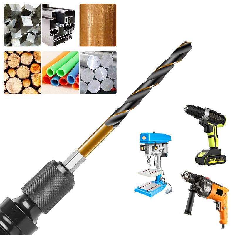 1pcs High Speed Steel 1/4 Hex Shank Twist Drill Bit Wood Metal Hole Cutter Core Drilling Tool Cobalt Twist Drill Bits 1.5mm-14mm