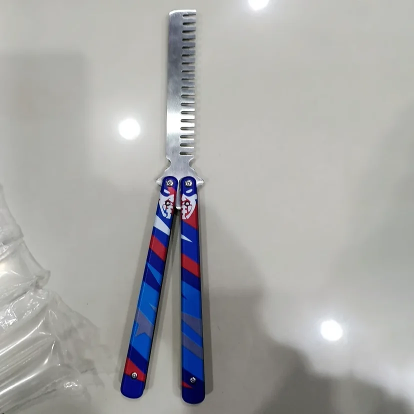 Valorant Gioco Periferico Arma Farfalla Pettine GO Vol 2 Melee Materiale Metallico Samurai Modello di Spada Farfalla Coltello Regali Giocattoli Ragazzi