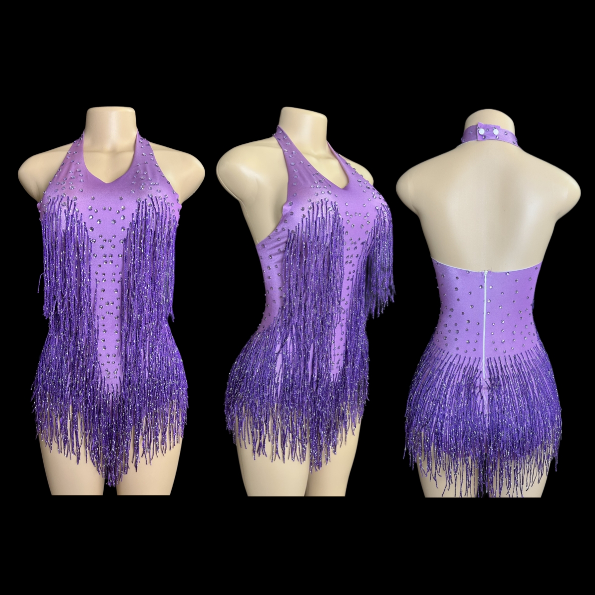 Sparkly Strass Fringe Bodysuit VrouwenVightclub Party Dans Kostuum Stadium Slijtage SexyTassel Turnpakje Prestaties Kleding 7G