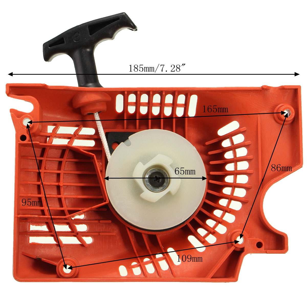 Recoil Pull Starter For Chinese Chainsaw 4500 5800 5200 45 52cc 58cc Red Raptor