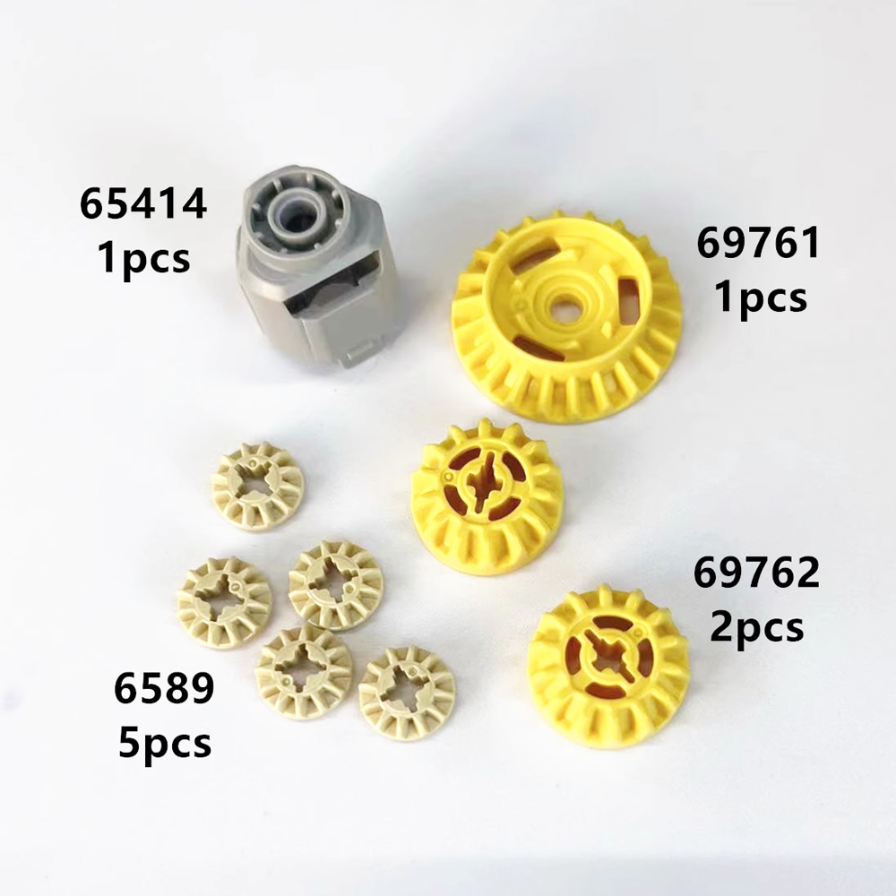 Nuevas piezas de modificación técnica MOC de engranajes diferenciales compatibles con bloques de construcción legoeds 42143 69761 69762 65414 6589
