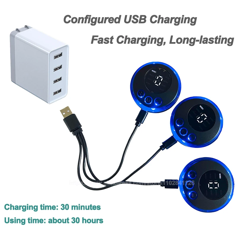 USB 充電式 EMS 筋肉刺激装置電気マッサージ療法鎮痛デジタル経絡全身マッサージフィットネス
